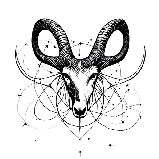 Tattered Aries Constellation Intertwined