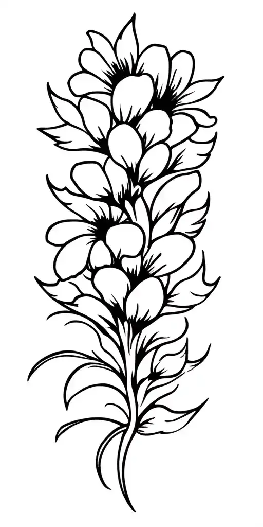 Gothic Flower Intertwined