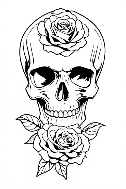 Skull And Roses