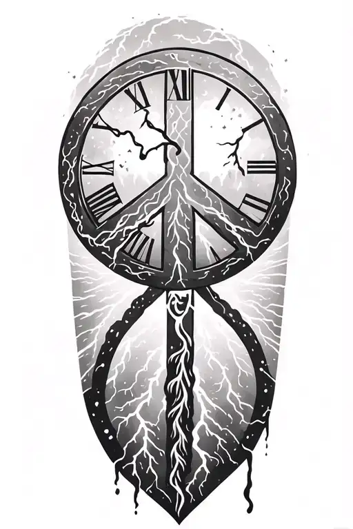 Peace And Lightining Storm And Time And Nature