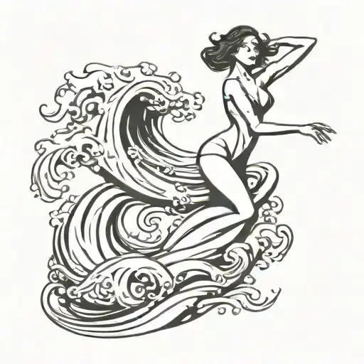 Ocean Wave Dancer Bust