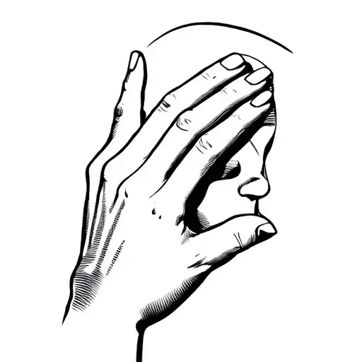 Hand On Face