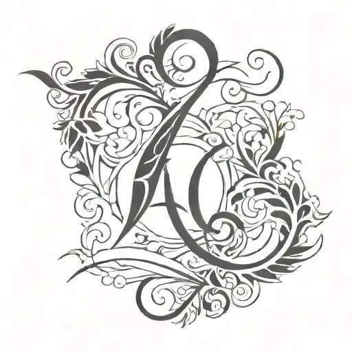 Initial Tattoo Design