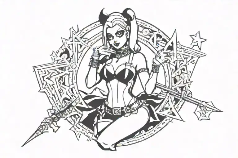 Harley Quinn Card Tarot