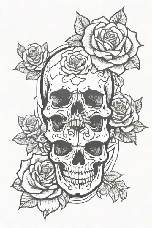 Skull And Roses