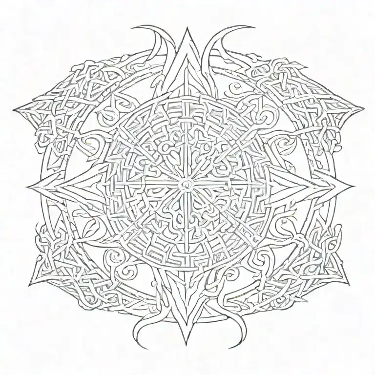 Tattoo Symbolizing Fate Norse Mythology