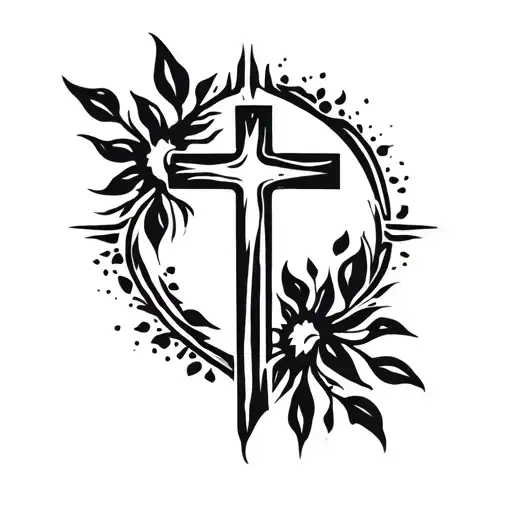 Simple Beginners Christian Tatoo Design