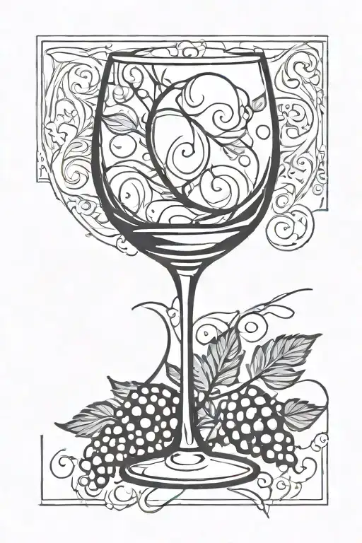 Wine Glass Surrounded