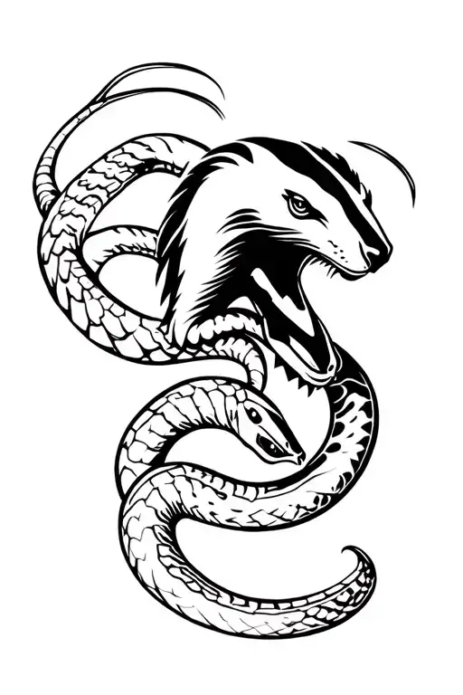 Honeybadger Dragging Cobra