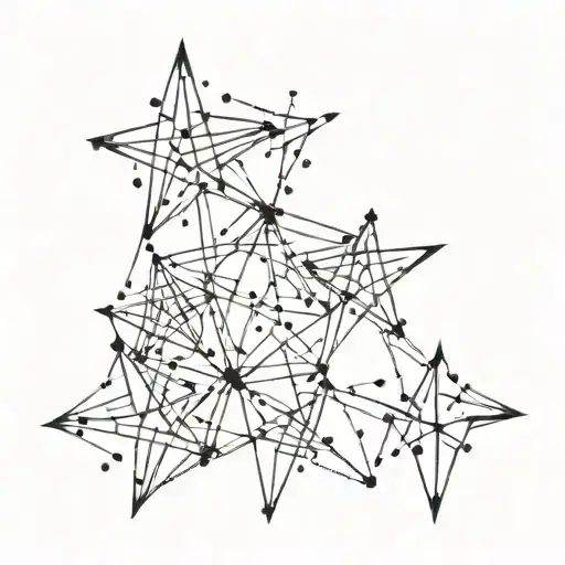 Pleaides Star Constellation Intertwined