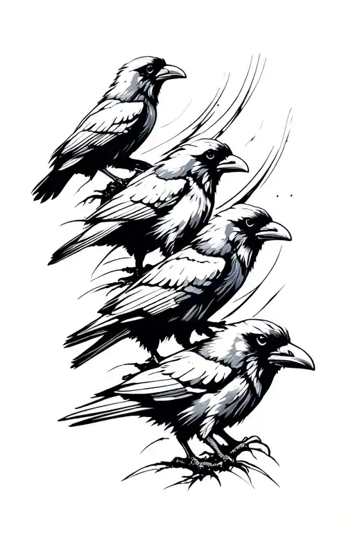 A Bunch Of Ravens