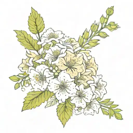 December Birth Flower Surrounded