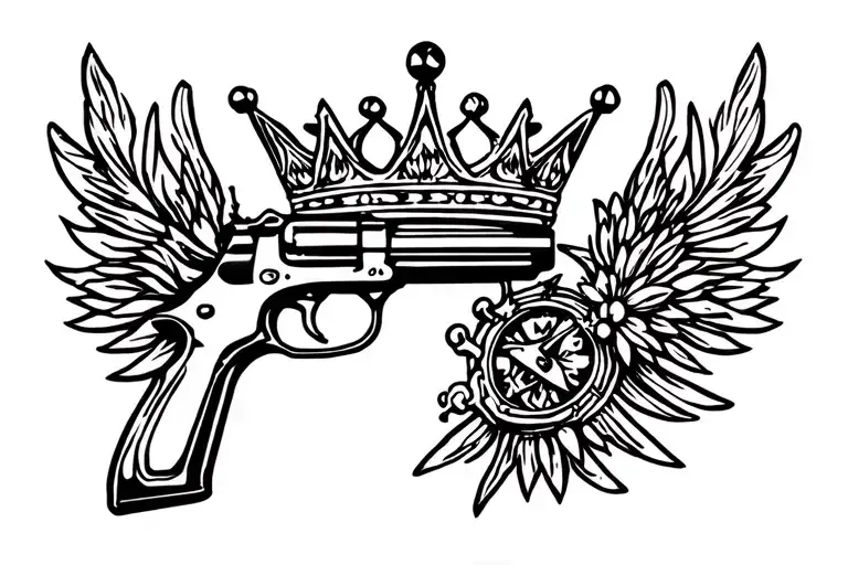 Gun And Crown