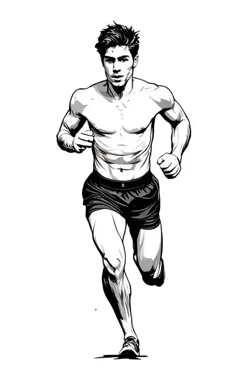 Male Boddy Running