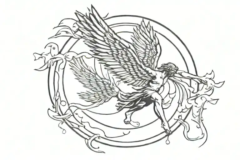 Icarus Flying To The Sun