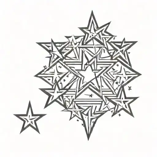 Roman Numeral 4 Stars