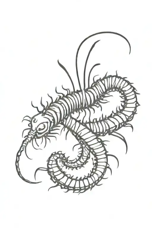 Worm With Centipede Head