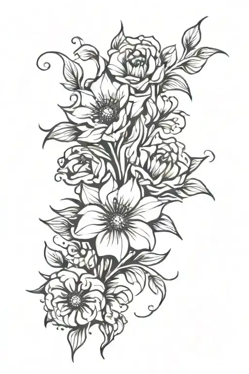 Gothic Flowers Blooming