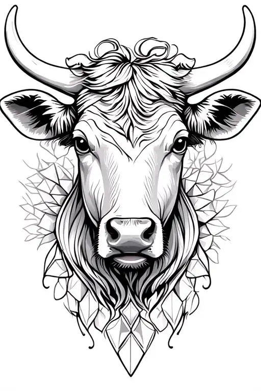 Female Cow Head Diamonds