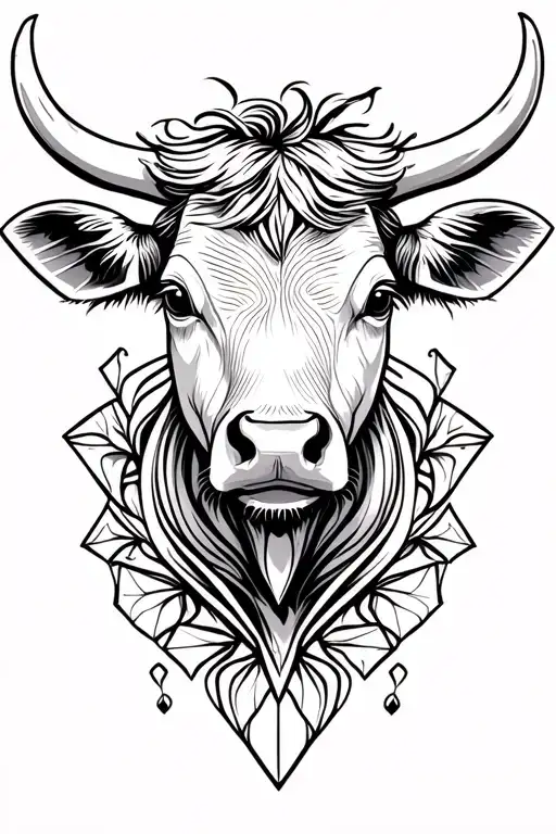 Female Cow Head Diamonds