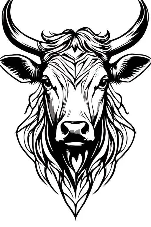 Female Cow Head Diamonds