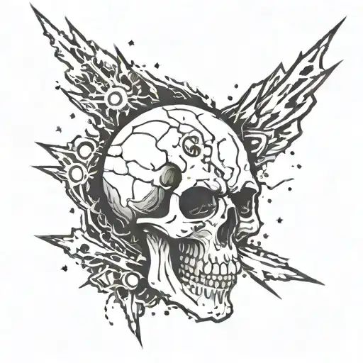 Skull Explosion From Bullet