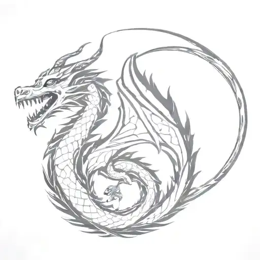 Dragon Tattoo Showcasing