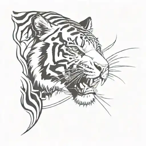 Flash Tiger And Rose