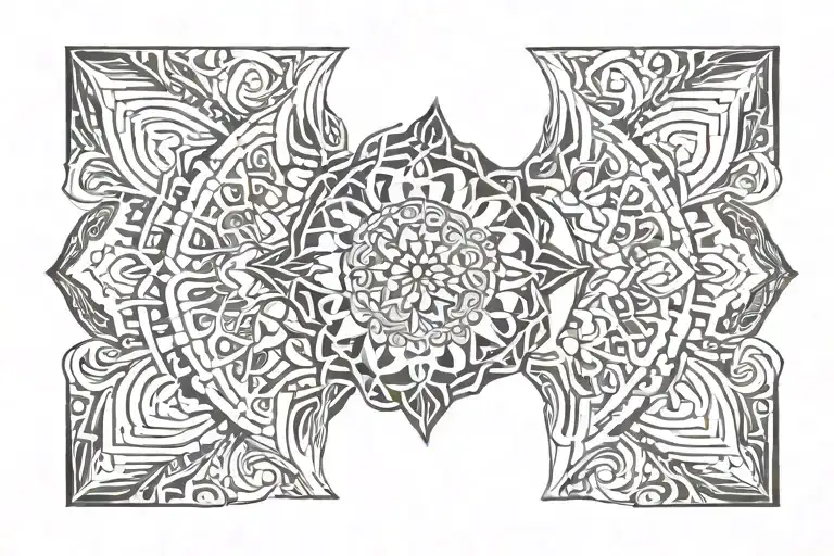 Peace Mandala Art Tattoo For Men Wrist