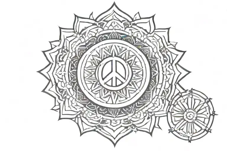 Peace Mandala Art
