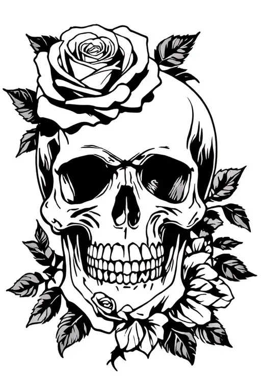 Skull And Roses
