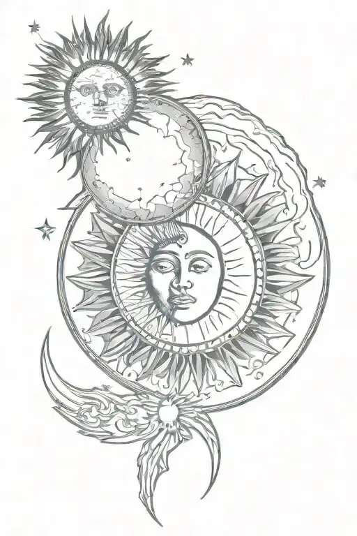 Moon And Sun Eclipse Moon