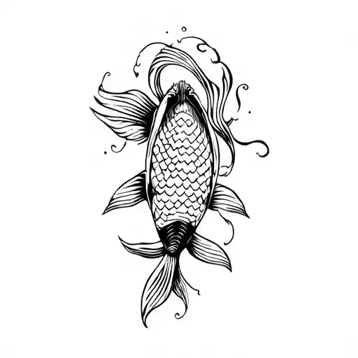 A Koi Fish