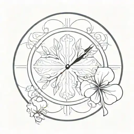 4 Leaf Clover Clock