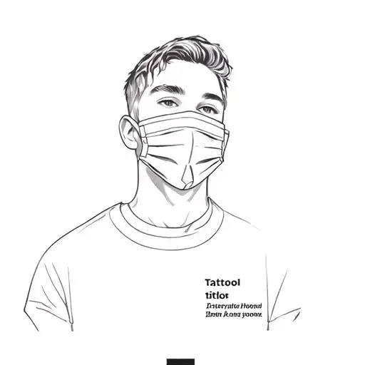 A Young Man Wearing A Face Mask