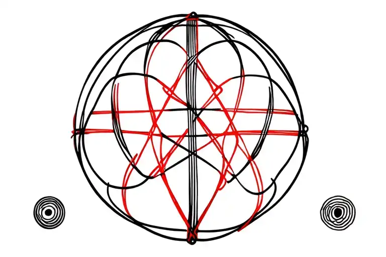 Red String Theory Interwoven