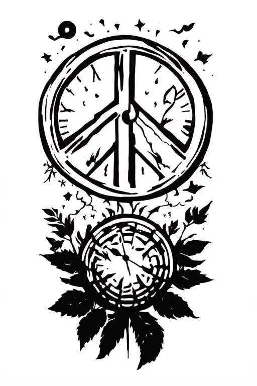 Peace And Lightining Storm And Time And Nature