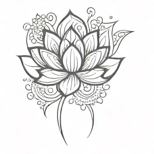 Lotus Tattoo Design