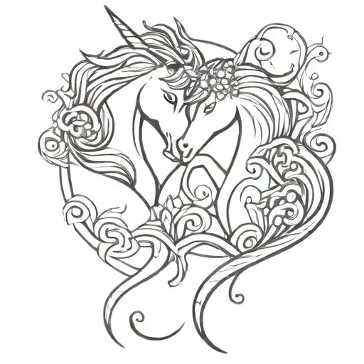 Unicorn And Mermaid Smoking Weed