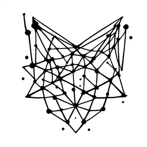 Illustrate For Me A Tattoo That Represents Autism With Geometric Fractals