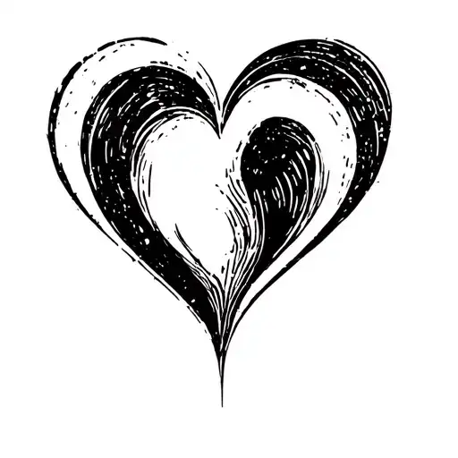 Heart Watermark Made By Fingernails Touches