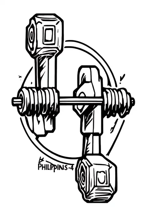Philippians 4 13 In A Dumbbell