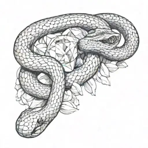 Snake And Crystall