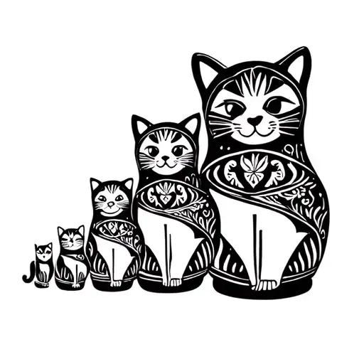 Russian Nesting Doll But As Cats