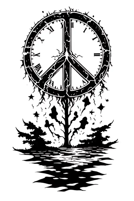 Peace And Lightining Storm And Time And Nature