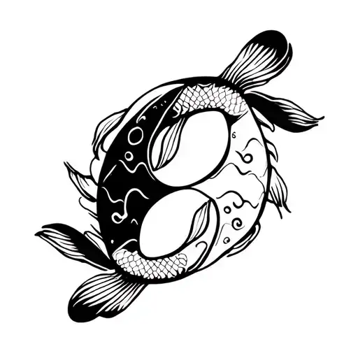 Koi Fish Yin Yang