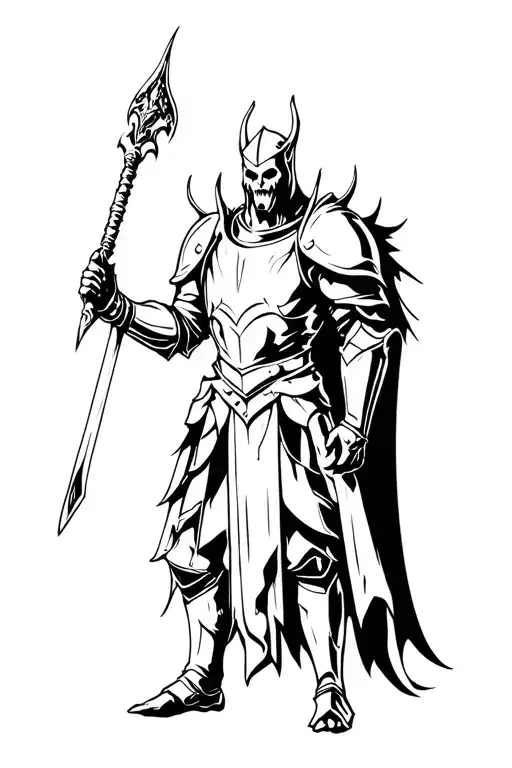 Hades In Armor With A Bident
