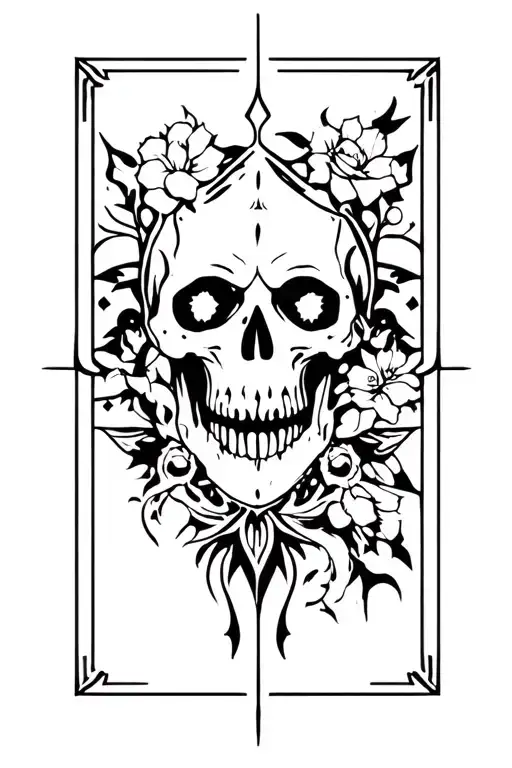 Gothic Tatto Stencil