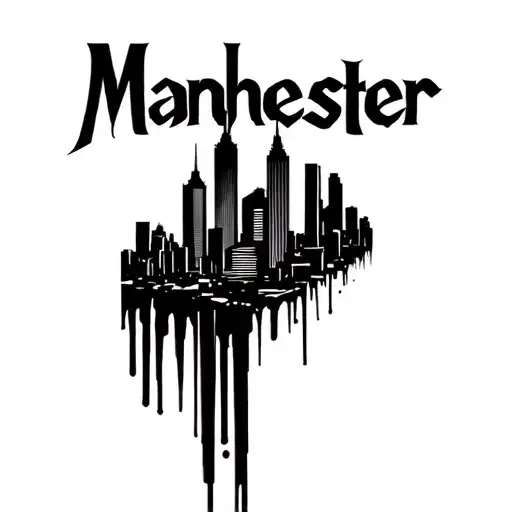 Manhester City Skyline Merging