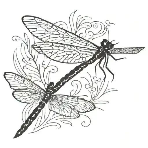 Negative Space Dragonfly
